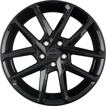 Borbet N black glossy Alufelge 7.5x17 Zoll ET40 LK 5x112 ML72.5 – Bild 5