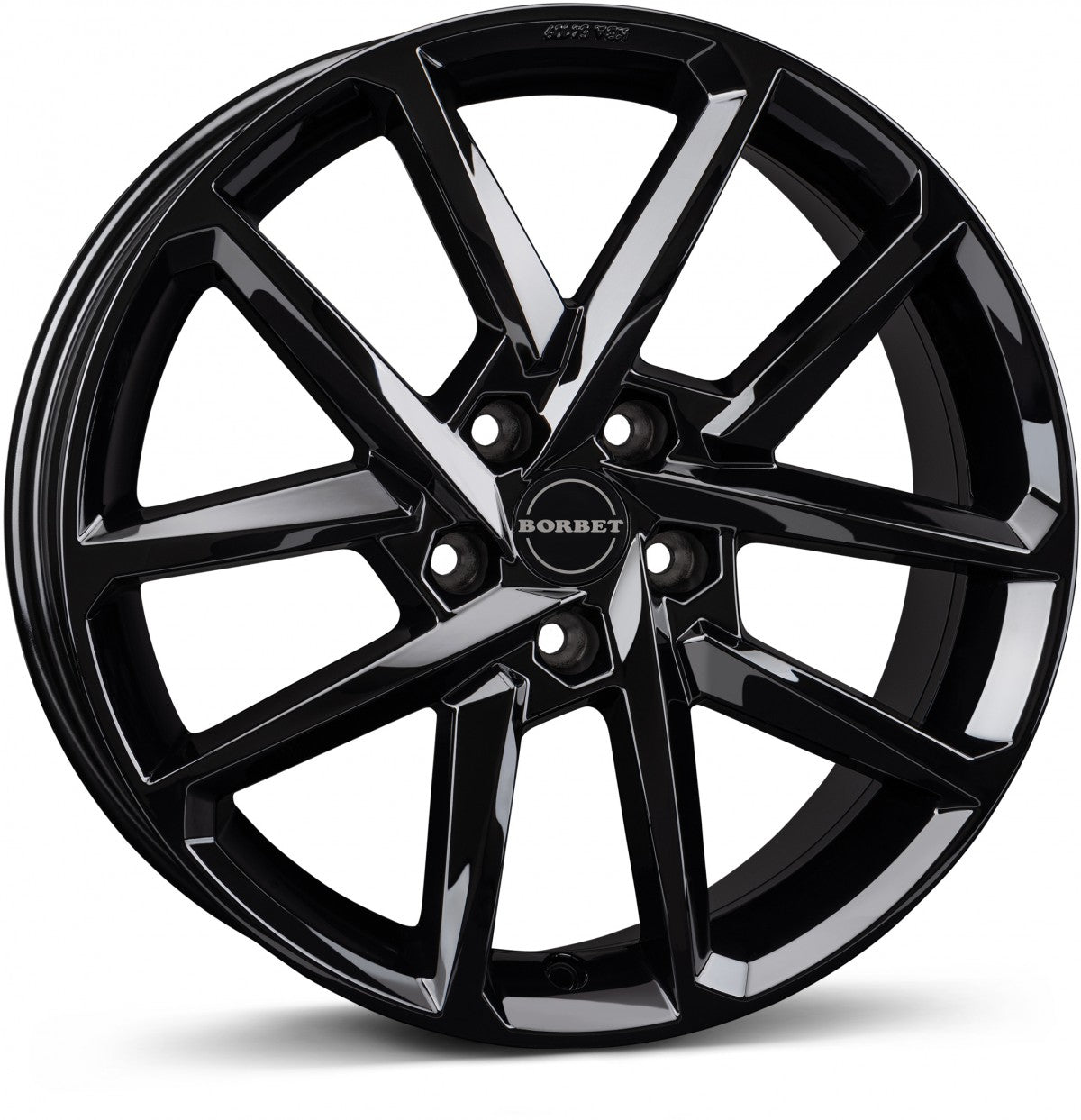 Borbet N black glossy Alufelge 7.5x17 Zoll ET40 LK 5x112 ML72.5