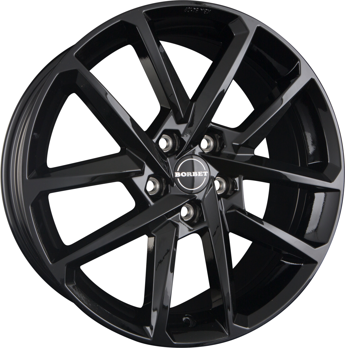 Borbet N black glossy Alufelge 7.5x17 Zoll ET40 LK 5x112 ML72.5 – Bild 6