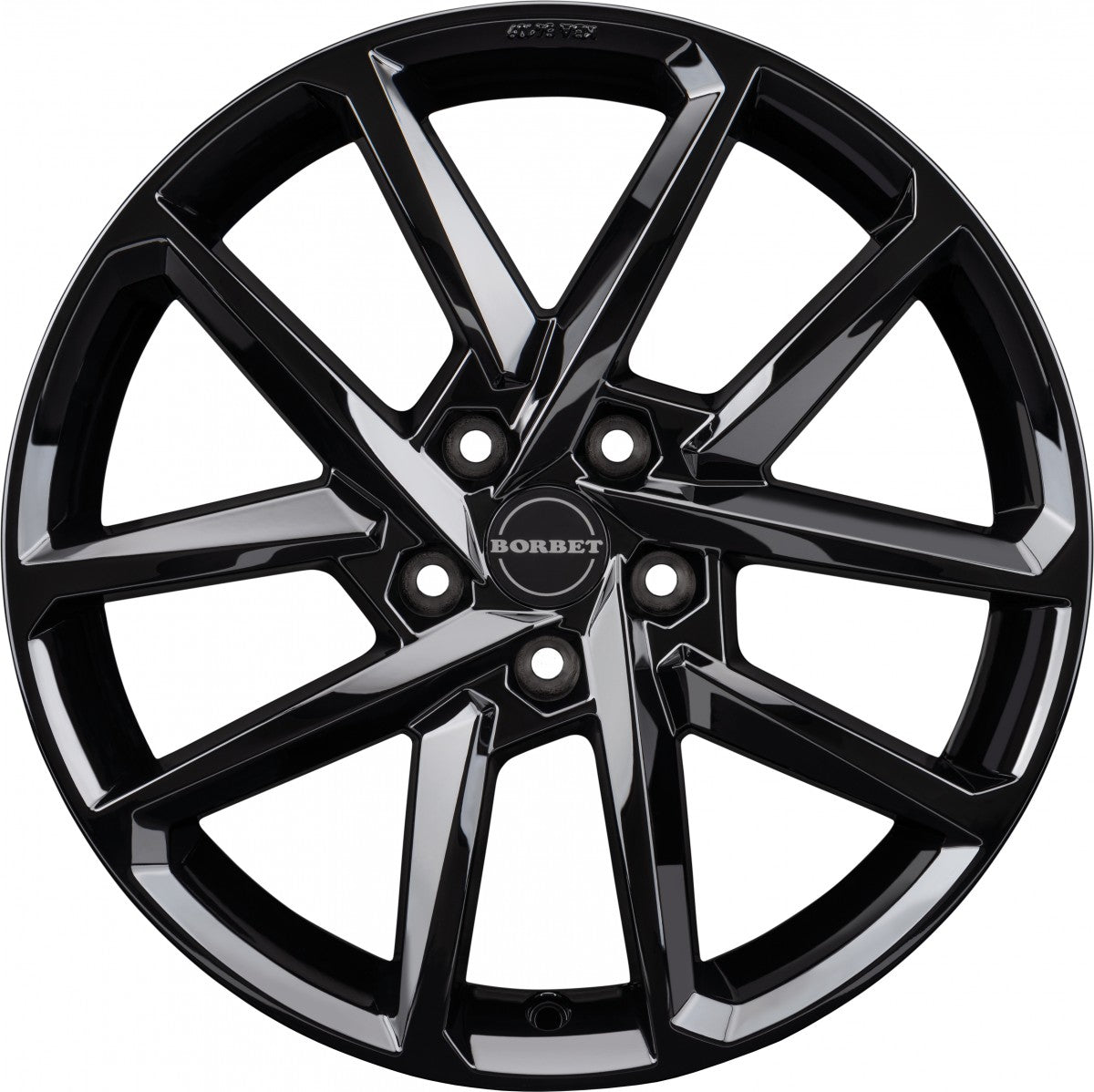 Borbet N black glossy Alufelge 7.5x17 Zoll ET40 LK 5x112 ML72.5 – Bild 2