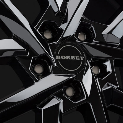 Borbet N black glossy Alufelge 7.5x17 Zoll ET40 LK 5x112 ML72.5 – Bild 4