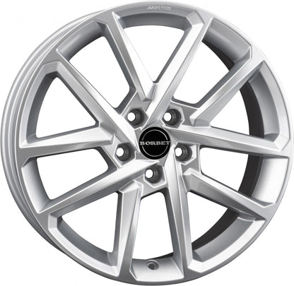 Borbet N crystal silver 7.5x17 ET50 - LK5/108 ML72.5