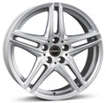 Borbet XR brilliant silver 8x18 ET15 - LK5/112 ML66.6
