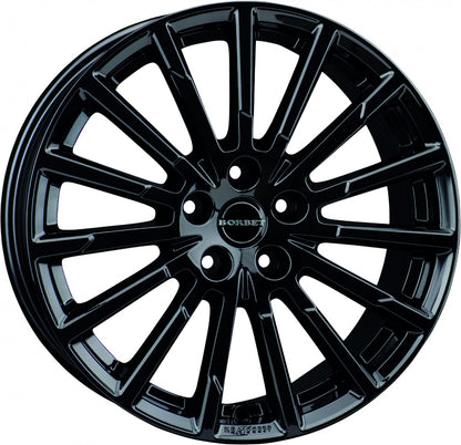 Borbet BX15 black glossy Alufelge 8x19 Zoll ET30 LK 5x112 ML72.5