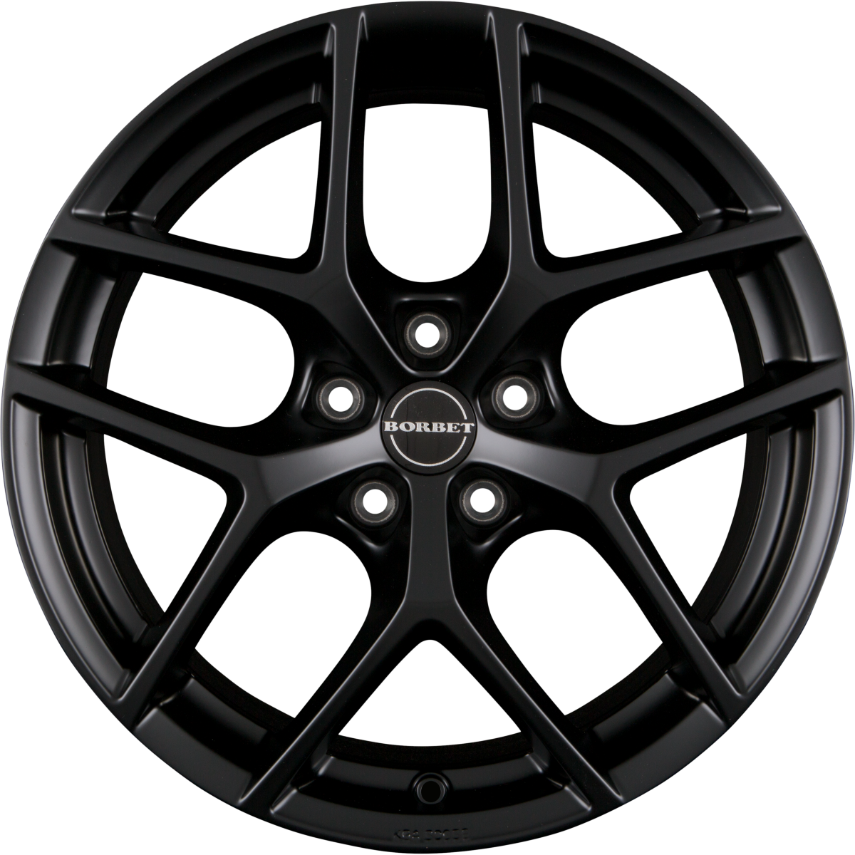 Borbet Y black matt Alufelge 7.5x17 Zoll ET45 LK 5x108 ML72.5 – Bild 3
