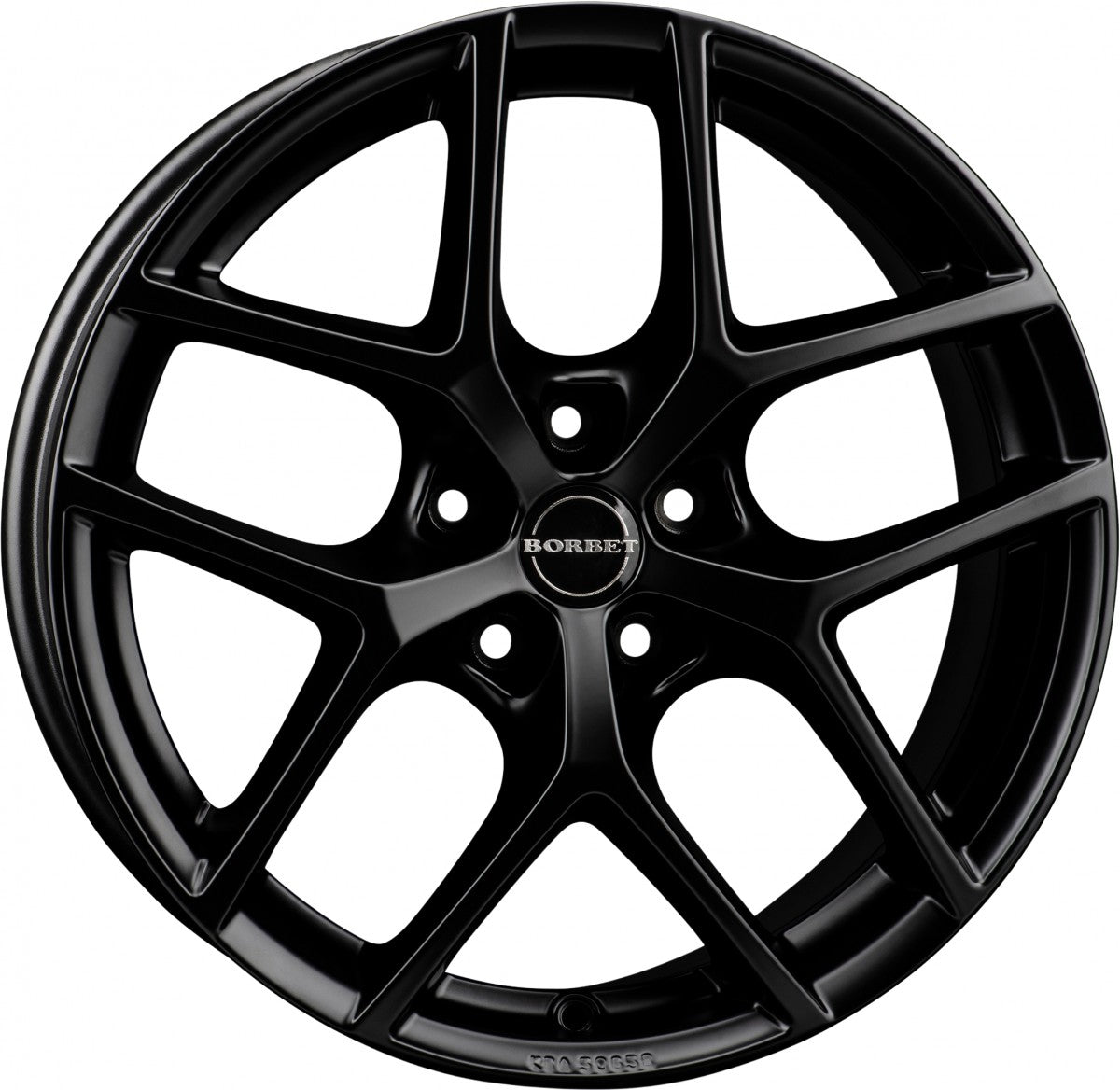 Borbet Y black matt Alufelge 7.5x17 Zoll ET45 LK 5x108 ML72.5