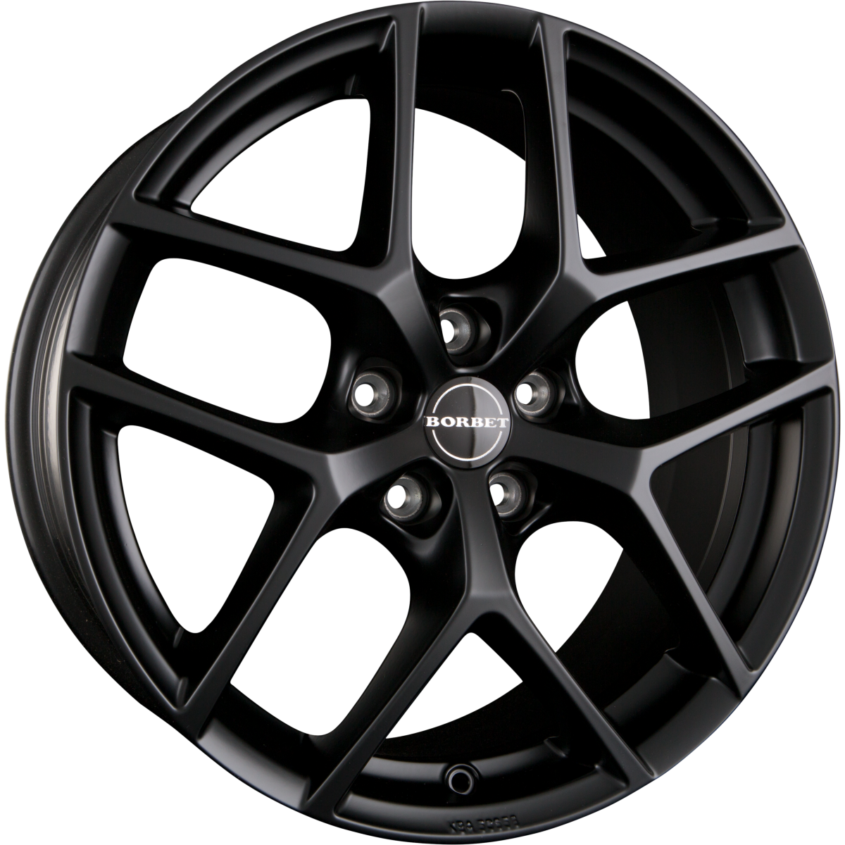 Borbet Y black matt Alufelge 7.5x17 Zoll ET45 LK 5x108 ML72.5 – Bild 4