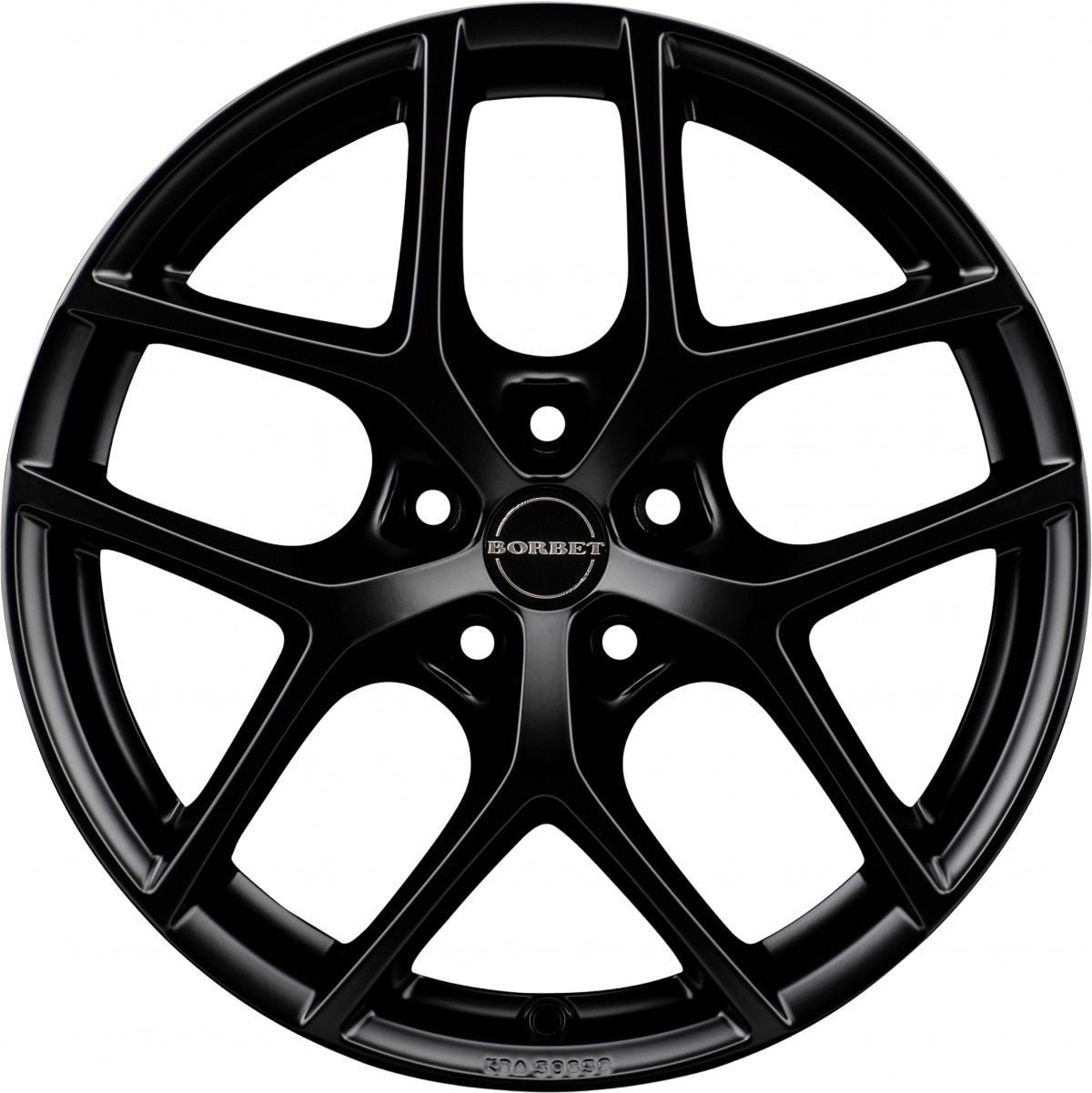Borbet Y black matt Alufelge 7.5x17 Zoll ET45 LK 5x108 ML72.5 – Bild 2