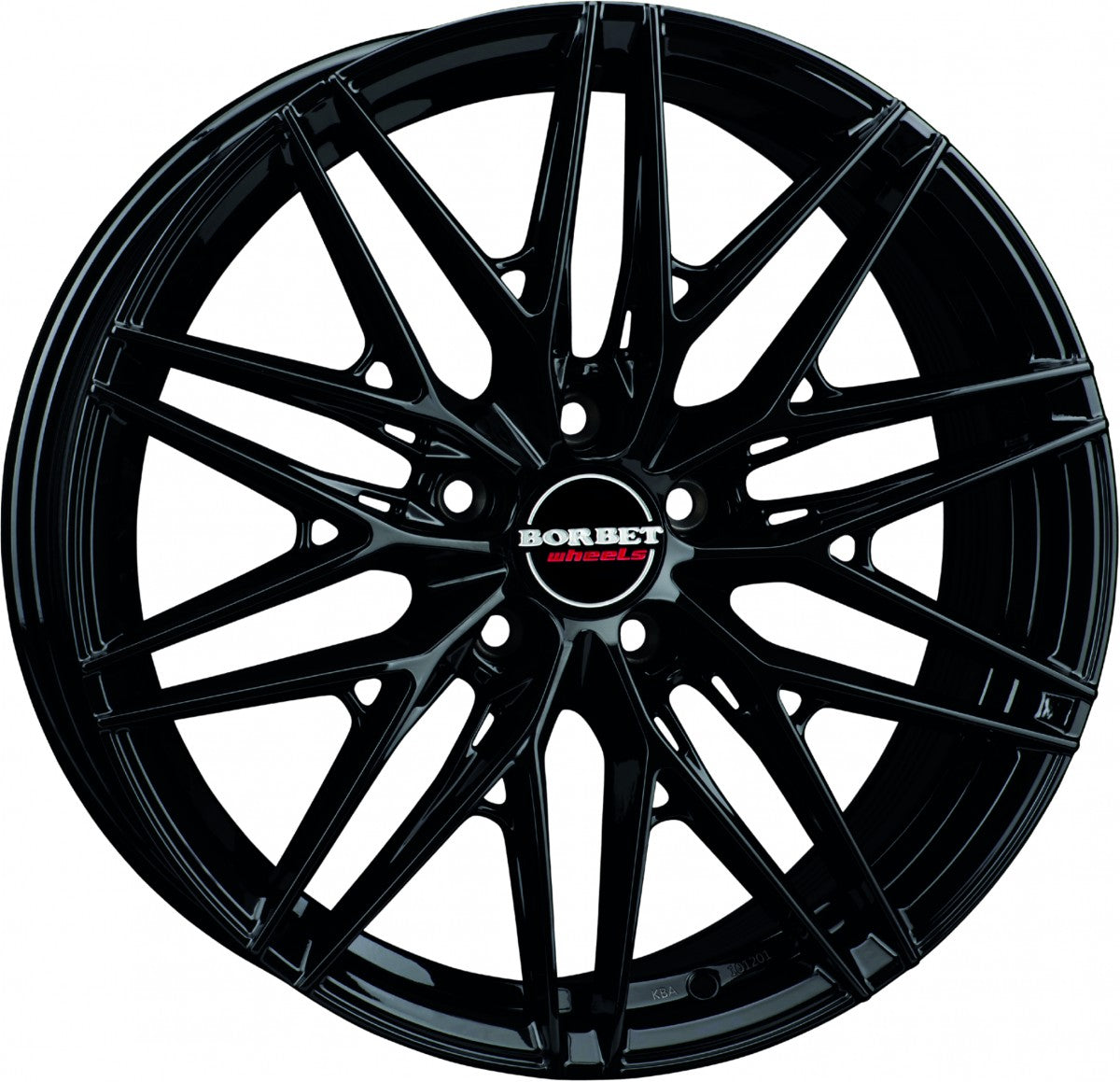 Borbet FB1 black glossy 8x18 ET40 - LK5/114.3 ML72.5
