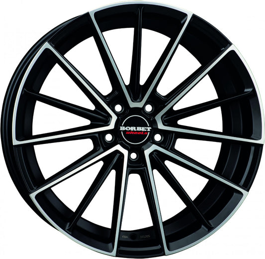 Borbet FB2 black polished matt 8.5x19 ET35 - LK5/112 ML72.5