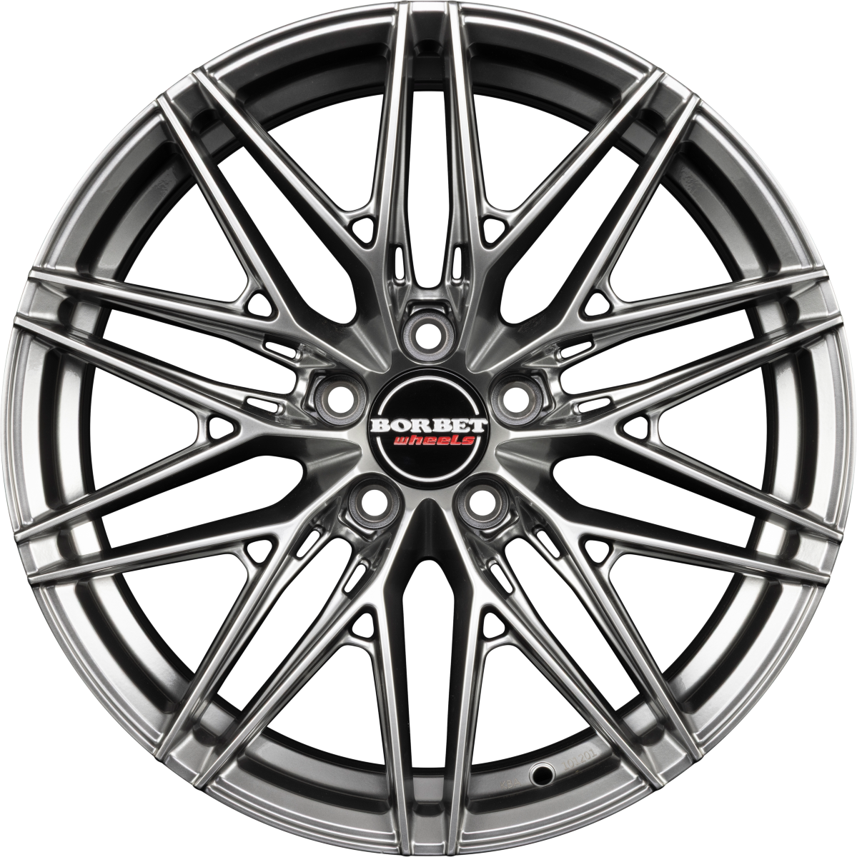 Borbet FB1 hyper black silver Alufelge 8x18 Zoll ET40 LK 5x112 ML72.5 – Bild 3