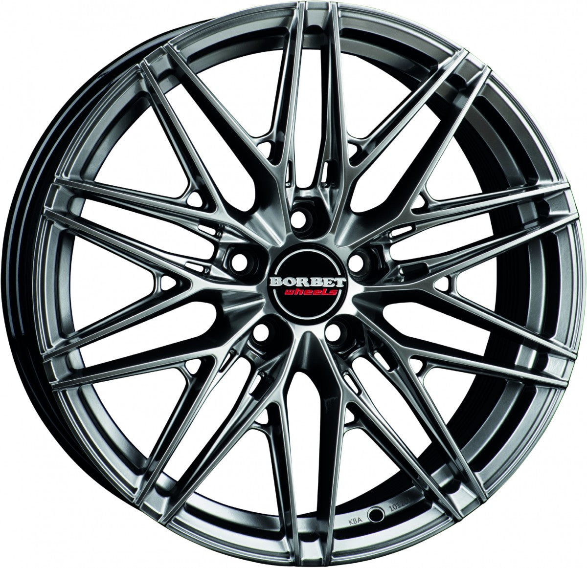 Borbet FB1 hyper black silver Alufelge 8x18 Zoll ET40 LK 5x112 ML72.5