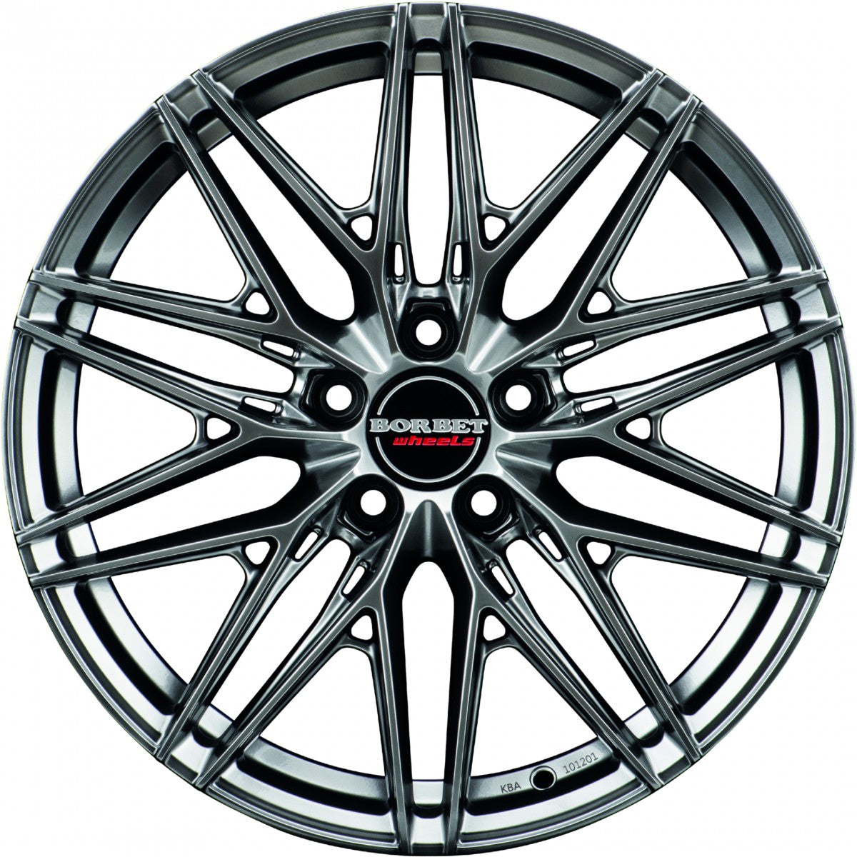 Borbet FB1 hyper black silver Alufelge 8x18 Zoll ET40 LK 5x112 ML72.5 – Bild 2