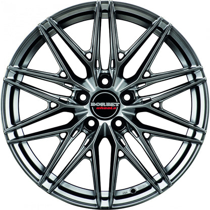 Borbet FB1 hyper black silver Alufelge 8x18 Zoll ET40 LK 5x112 ML72.5 – Bild 2