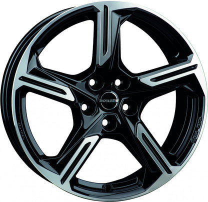 Borbet XE1 black polished glossy 7.5x18 ET40 - LK5/112 ML57.1