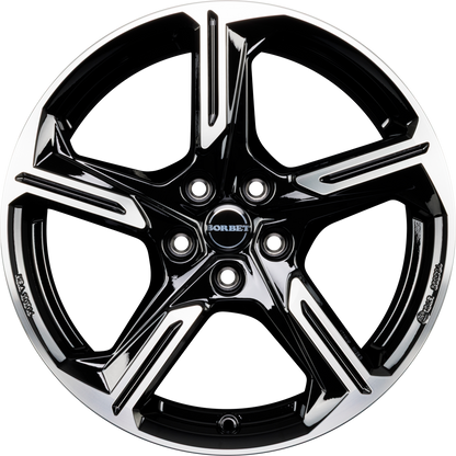 Borbet XE1 black polished glossy Alufelge 7.5x18 Zoll ET48 LK 5x112 ML57.1 – Bild 3