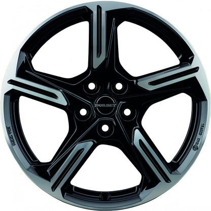 Borbet XE1 black polished glossy Alufelge 7.5x18 Zoll ET48 LK 5x112 ML57.1 – Bild 2