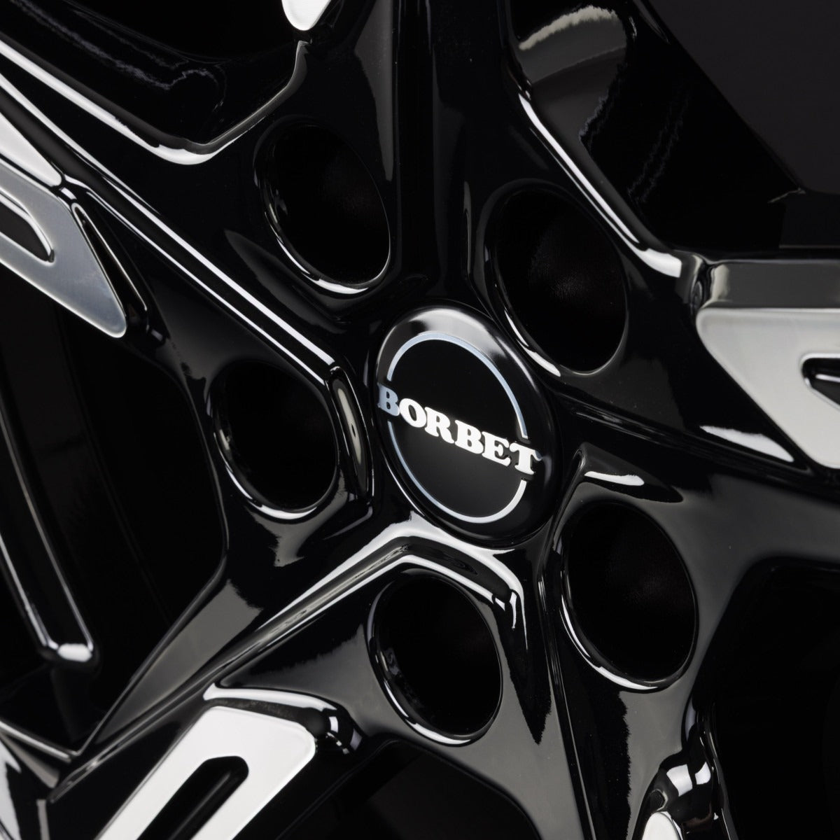Borbet XE1 black polished glossy Alufelge 7.5x18 Zoll ET48 LK 5x112 ML57.1 – Bild 5