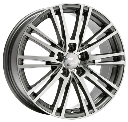 2DRV WH18 daytona grau hochglanzpoliert 8x18 ET30 - LK5/112 ML66.6
