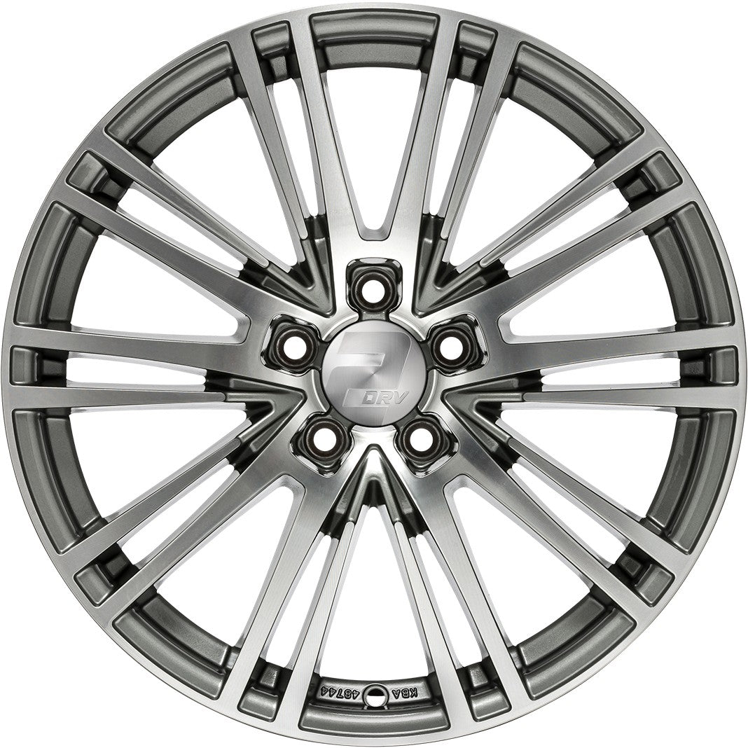 2DRV WH18 daytona grau hochglanzpoliert 9x20 ET20 - LK5/112 ML66.6