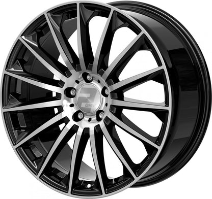 2DRV WH39 schwarz hochglanzpoliert 9x20 ET54 - LK5/112 ML66.6