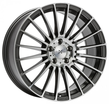 Axxion AX5 daytona grau hochglanzpoliert 8.5x19 ET25 - LK5/112 ML66.6
