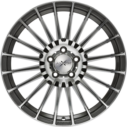 Axxion AX5 daytona grau hochglanzpoliert 8.5x19 ET25 - LK5/112 ML66.6