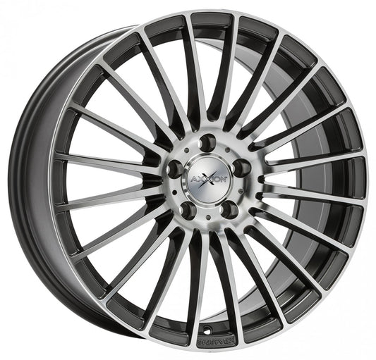 Axxion AX5 daytona grau hochglanzpoliert 9x20 ET45 - LK5/112 ML66.6