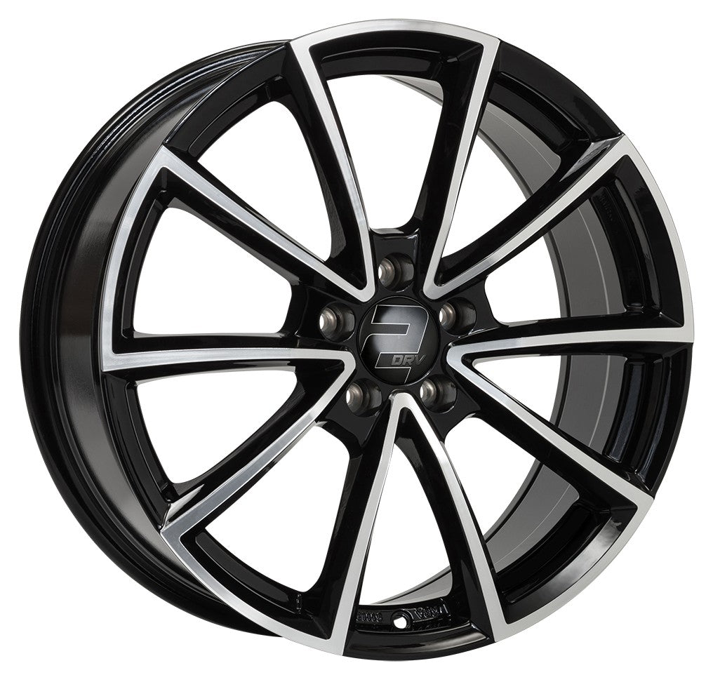 2DRV WH28 schwarz hochglanzpoliert 8x19 ET40 - LK5/114.3 ML72.6
