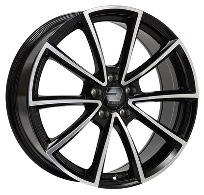 2DRV WH28 schwarz hochglanzpoliert 8.5x19 ET45 - LK5/112 ML66.6