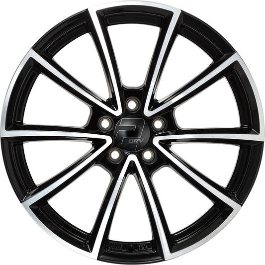 2DRV WH28 schwarz hochglanzpoliert Alufelge 8.5x19 Zoll ET40 LK 5x114.3 ML72.6