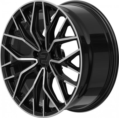 2DRV WH37 schwarz hochglanzpoliert 8.5x19 ET26 - LK5/112 ML66.6