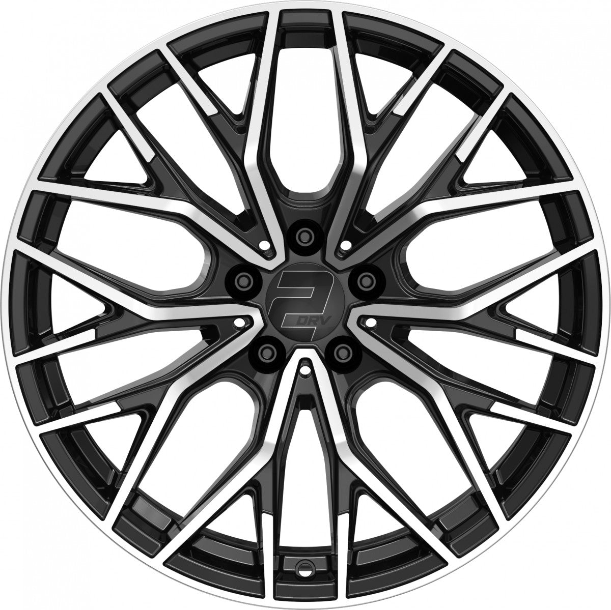 2DRV WH37 schwarz hochglanzpoliert 8.5x19 ET40 - LK5/112 ML66.6