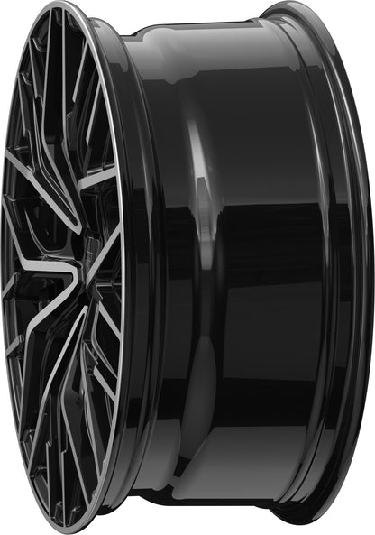 2DRV WH37 schwarz hochglanzpoliert 8.5x19 ET48 - LK5/112 ML66.6