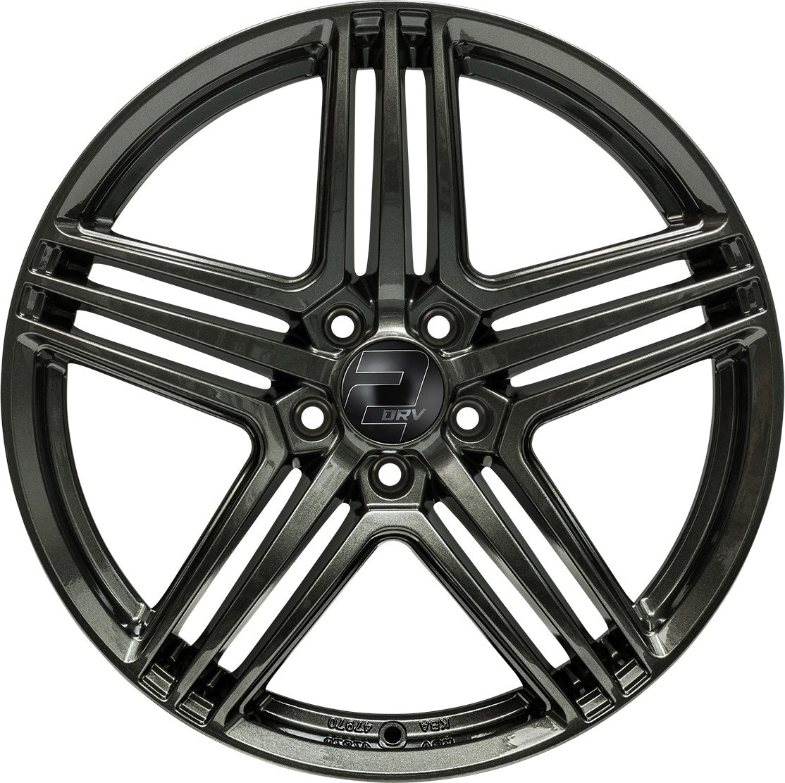 2DRV WH12 dark gunmetal lackiert 8x19 ET40 - LK5/112 ML66.6