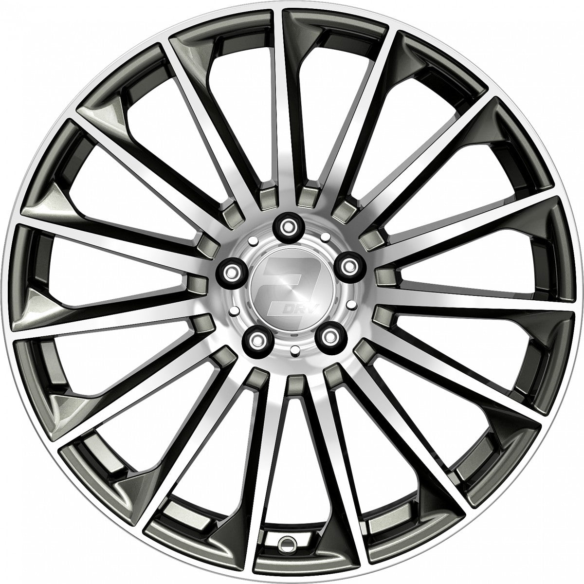 2DRV WH39 dark gunmetal hochglanzpoliert Alufelge 9x20 Zoll ET35 LK 5x112 ML66.6 – Bild 2