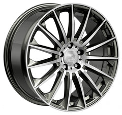 2DRV WH39 dark gunmetal hochglanzpoliert Alufelge 9.5x22 Zoll ET37 LK 5x112 ML66.6