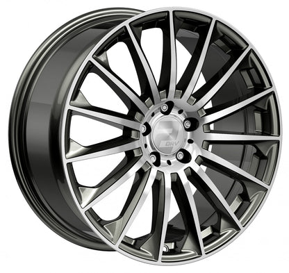 2DRV WH39 dark gunmetal hochglanzpoliert Alufelge 9.5x22 Zoll ET42 LK 5x112 ML66.6