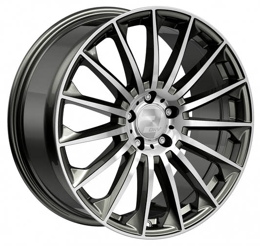 2DRV WH39 dark gunmetal hochglanzpoliert Alufelge 9.5x22 Zoll ET35 LK 5x114.3 ML72.6