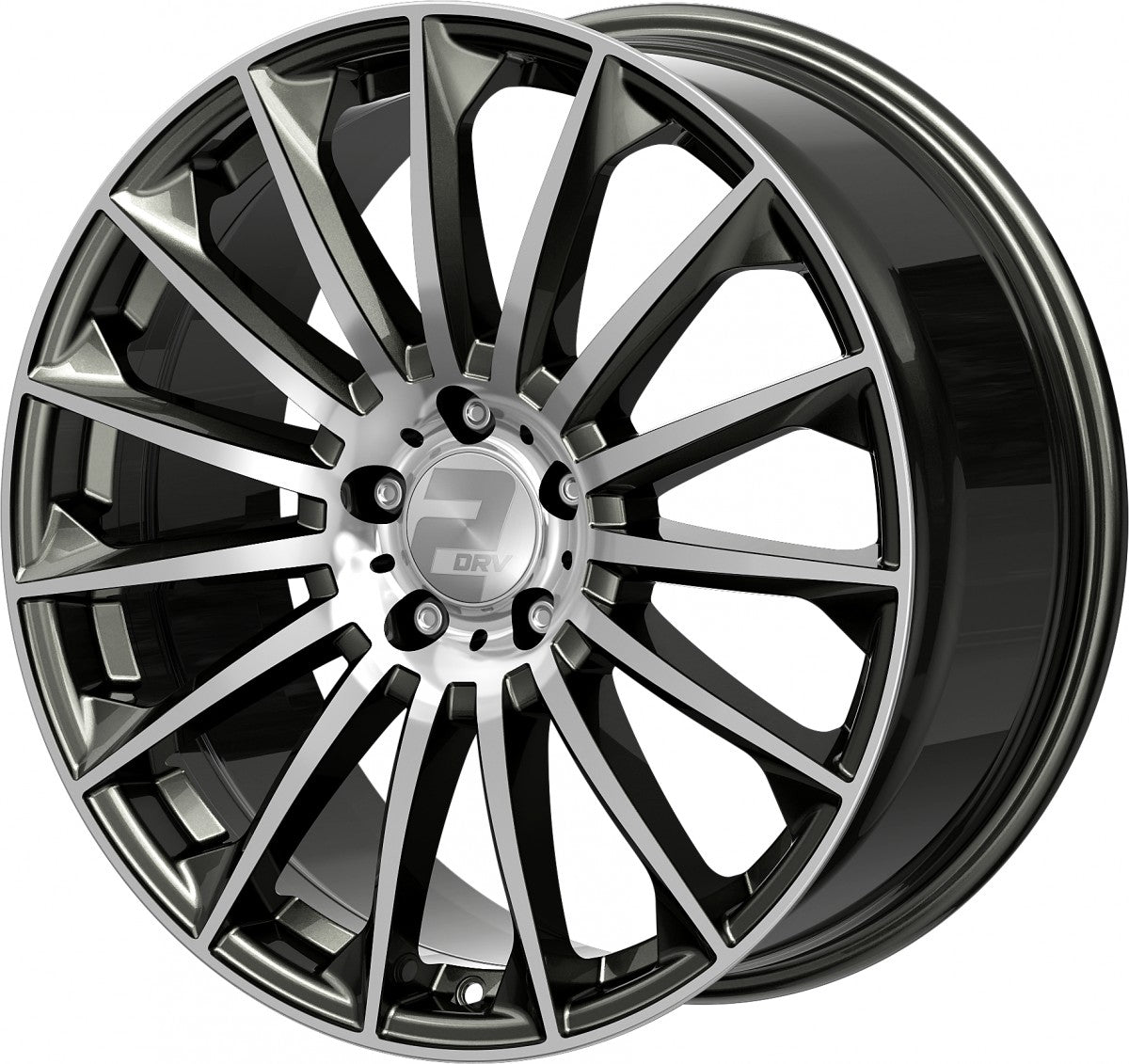 2DRV WH39 dark gunmetal hochglanzpoliert Alufelge 9.5x22 Zoll ET35 LK 5x114.3 ML72.6 – Bild 5