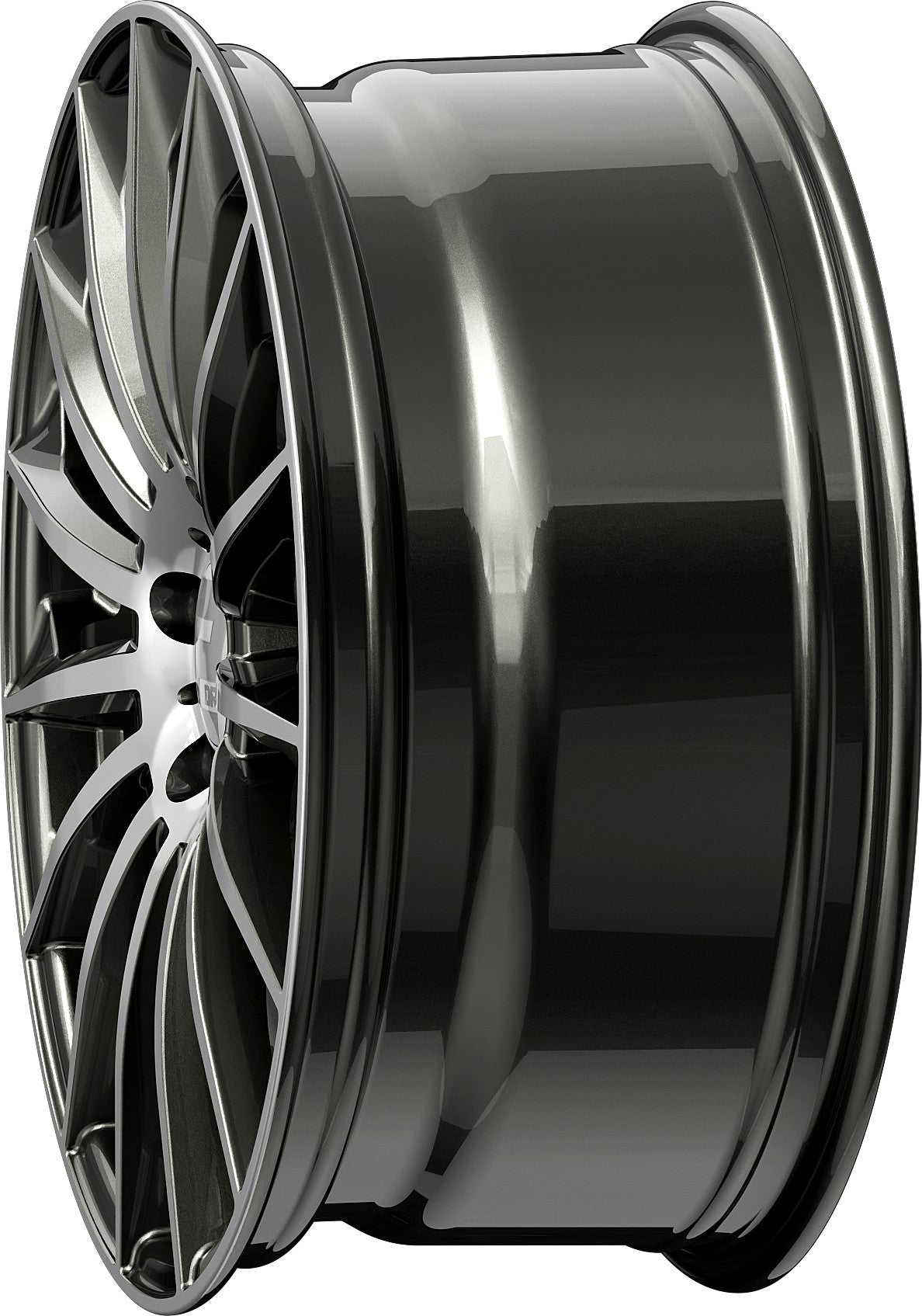 2DRV WH39 dark gunmetal hochglanzpoliert Alufelge 9.5x22 Zoll ET35 LK 5x114.3 ML72.6 – Bild 8