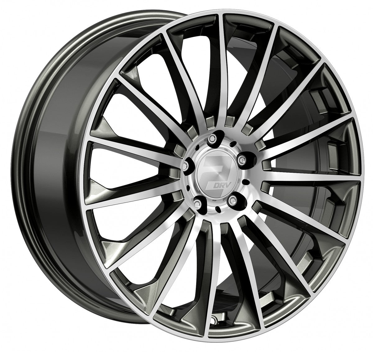 2DRV WH39 dark gunmetal hochglanzpoliert Alufelge 10x22 Zoll ET40 LK 5x114.3 ML72.6