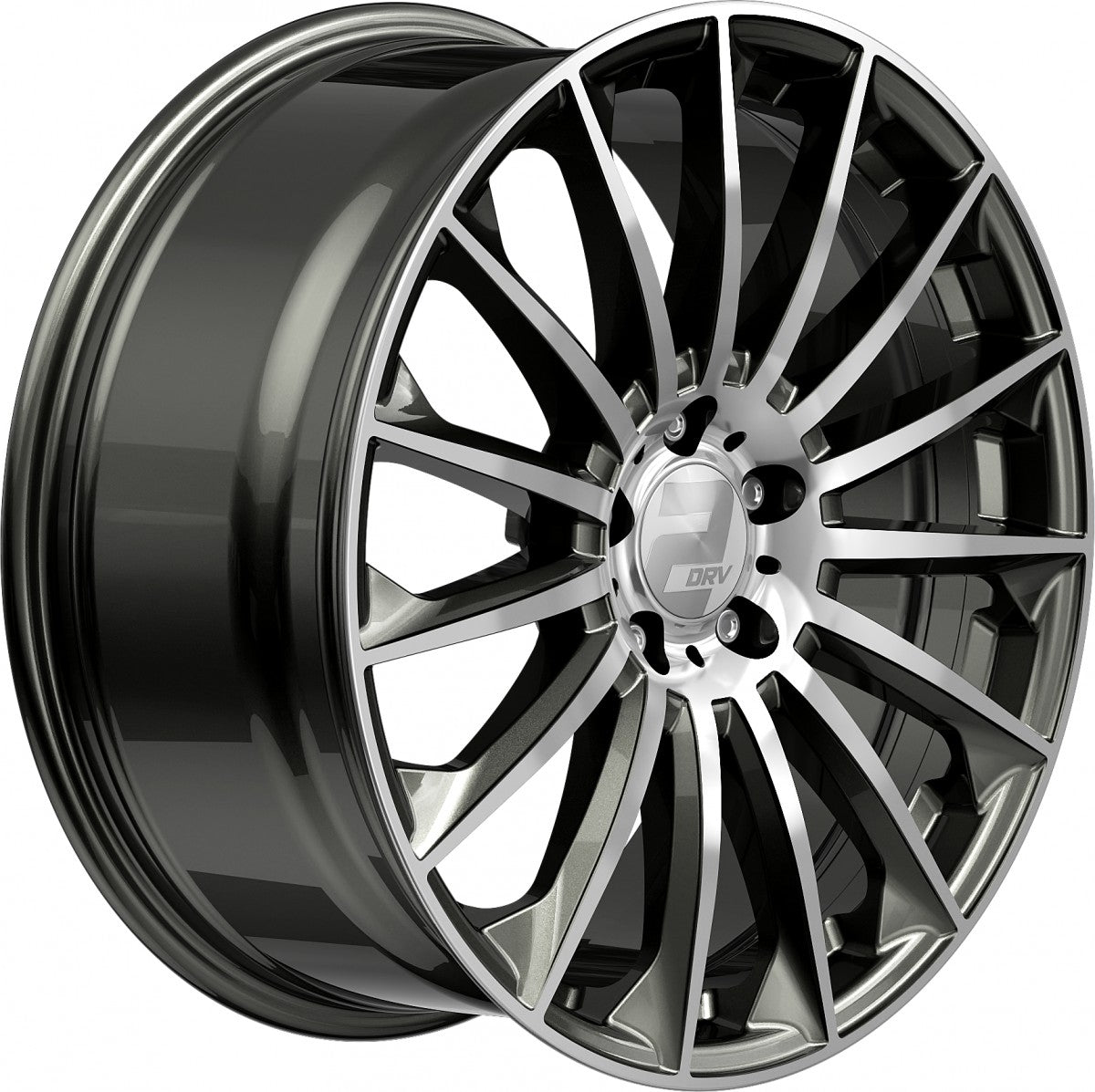 2DRV WH39 dark gunmetal hochglanzpoliert Alufelge 10x22 Zoll ET40 LK 5x114.3 ML72.6 – Bild 3