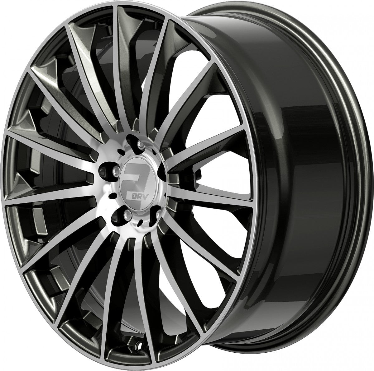 2DRV WH39 dark gunmetal hochglanzpoliert Alufelge 10x22 Zoll ET40 LK 5x114.3 ML72.6 – Bild 6