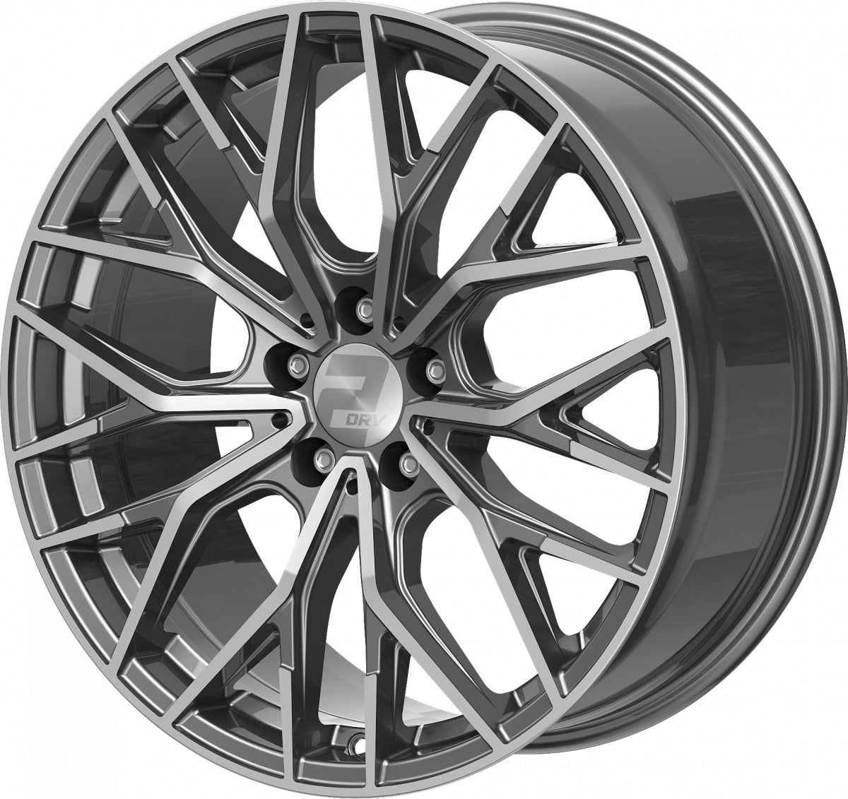 2DRV WH37 daytona grau hochglanzpoliert Alufelge 8.5x20 Zoll ET42 LK 5x112 ML66.6 – Bild 8