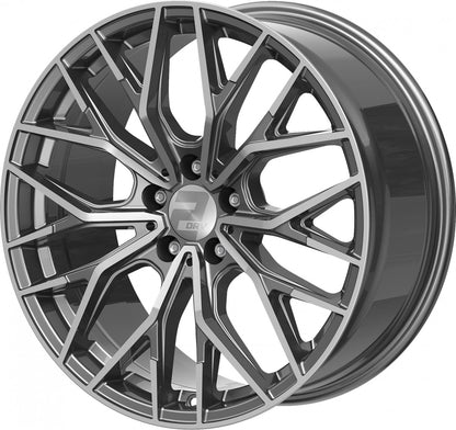2DRV WH37 daytona grau hochglanzpoliert Alufelge 8.5x20 Zoll ET42 LK 5x112 ML66.6 – Bild 8