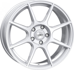 Axxion X2 race silber lackiert Alufelge 7x17 Zoll ET37 LK 5x100 ML63.4