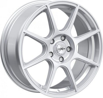 Axxion X2 race silber lackiert Alufelge 7x17 Zoll ET37 LK 5x100 ML63.4 – Bild 3