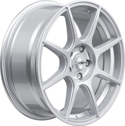 Axxion X2 race silber lackiert Alufelge 7x17 Zoll ET37 LK 5x100 ML63.4 – Bild 4