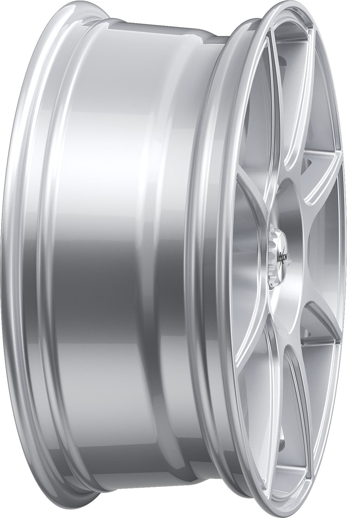 Axxion X2 race silber lackiert Alufelge 7x17 Zoll ET37 LK 5x100 ML63.4 – Bild 6